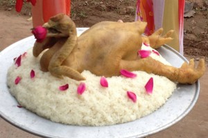 Gà Đông Tảo được người dân ưa chuộng để cúng Tết. Ảnh minh họa.