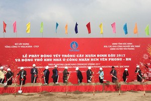 Viglacera động thổ khu nhà ở công nhân tại Khu công nghiệp Yên Phong