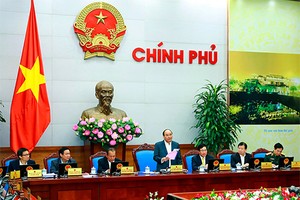 Chính phủ họp phiên thường kỳ tháng 2/2017. Ảnh: VGP.