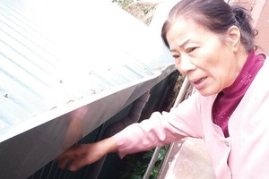 Nhà tạm sát nhà dân đã được CTCP Đầu tư xây dựng dân dụng Hà Nội bắt đầu tháo dỡ từ ngày 28/2