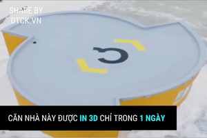 Ngôi nhà được in 3D trong vòng 1 ngày