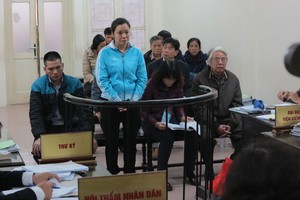 Bị cáo Vũ Thanh Thúy tại phiên tòa mới đây