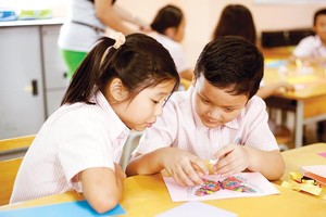 Trường Mẫu giáo quốc tế Kinder World (vốn đầu tư Singapore) tại TP.HCM. Ảnh: Lê Toàn