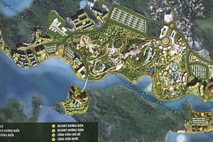 Phối cảnh một dự án thành phần sẽ đầu tư vào đảo Cát Bà, Hải Phòng. Ảnh: Thanh Tân