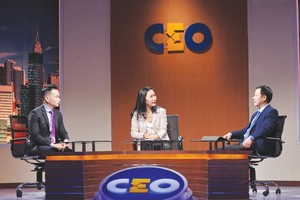 Bà Vũ Ngọc Hương, Chủ tịch HĐQT kiêm Tổng giám đốc Công ty cổ phần Đầu tư và Dịch vụ Sao Kim ngồi vị trí CEO.