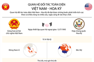 [Infographic] Quan hệ đối tác toàn diện Việt Nam - Hoa Kỳ