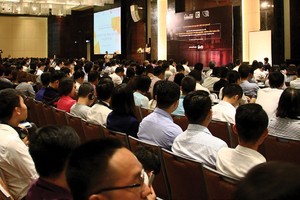 Các nhân viên môi giới bất động sản Việt Nam hào hứng với những kiến thức, kinh nghiệm của chuyên gia quốc tế. Ảnh: Thành Nghuyễn