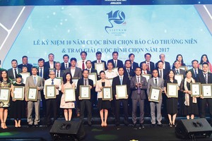 Các doanh nghiệp được vinh danh tại Lễ trao giải Báo cáo thường niên tốt nhất 2017