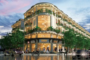 Hàng ngàn căn biệt thự phố, nhà phố được xây dựng dọc các tuyến đường theo hình bàn cờ, tạo nên các tuyến phố thương mại sầm uất