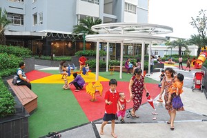 Những khoảng xanh của dự án Him Lam Chợ Lớn đang  mang lại cho cư dân cuộc sống an nhiên, thú vị. Ảnh: Gia Huy