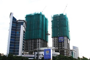 Dự án Sky Park Residence hiện có mức giá khá cao, từ 40,8 - 46 triệu đồng/m2. Ảnh: Nguyễn Thành