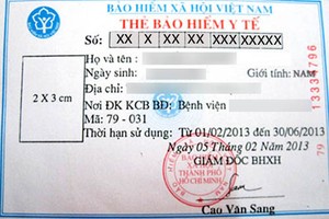 Từ 1/10 số thẻ bảo hiểm y tế sẽ thay bằng mã số bảo hiểm xã hội.