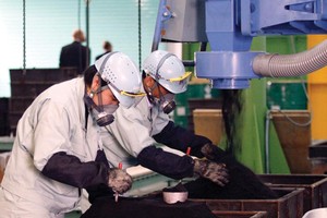 Tốc độ tăng năng suất lao động của toàn nền kinh tế năm 2017 ước tăng khoảng 5,87%. Trong ảnh: Nhà máy sản xuất tại Hải Phòng của Công ty TNHH Nakashima Việt Nam.