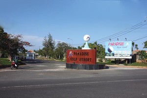 Khu vực “đất vàng” Dự án Vũng Tàu - Paradise. Ảnh: Đức Thanh