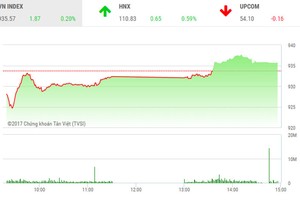 Phiên chiều 24/11: Bất động sản nổi sóng, VN-Index lấy lại sắc xanh