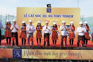 Dự án Toky Tower cất nóc vượt tiến độ 2 tháng