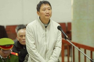 Bị cáo Trịnh Xuân Thanh nói lời sau cùng tại tòa hôm 3/2. Ảnh: TTXVN