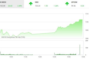 Phiên chiều 23/2: Tiền vào ồ ạt, thị trường bứt tốc