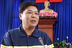 Thượng tá Nguyễn Thanh Hưởng. Ảnh: Quốc Thắng.