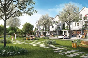 Không gian xanh khoáng đạt tại Park Riverside Premium