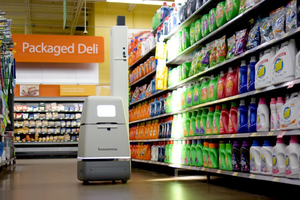 Robot quét kệ hàng tự động trong siêu thị chỉ với 90 giây ở Mỹ