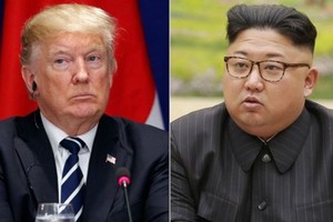 Tổng thống Mỹ Donald Trump (trái) và lãnh đạo Triều Tiên Kim Jong-un. Ảnh: AP.