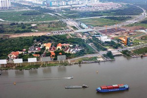 Khu đô thị mới Thủ Thiêm sẽ giữ vai trò trung tâm tài chính, kinh tế tầm cỡ quốc tế trong tương lai. Ảnh: Lê Toàn