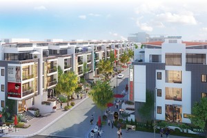 Shop Villa Imperia Garden được thiết kế như một khu phố mua sắm sang trọng