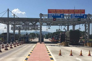Trạm thu phí BOT tại Km 1148+1300 Quốc lộ 1 Bắc Bình Định