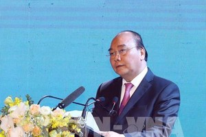 Thủ tướng Nguyễn Xuân Phúc phát biểu tại buổi lễ. Ảnh: Thống Nhất – TTXVN