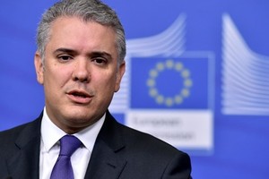Tổng thống Colombia Ivan Duque. Ảnh: Reuters.