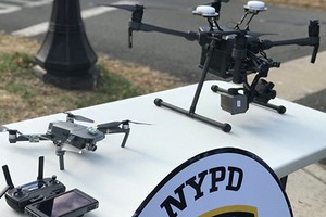 Máy bay không người lái (UAV) của cảnh sát New York. Ảnh: NYPD.