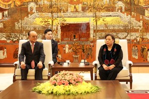 Chủ tịch HĐND TP Hà Nội Nguyễn Thị Bích Ngọc tiếp Chủ tịch Tập đoàn Charmvit (Hàn Quốc) Lee Daa Bong