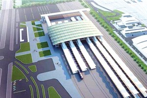 Phối cảnh Tổ hợp ga Ngọc Hồi.