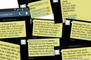 Tin nhắn rác vẫn là vấn đề nhức nhối trong xã hội .