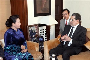 Chủ tịch Quốc hội Nguyễn Thị Kim Ngân hội kiến Thủ tướng Morocco Saadeddine Othmani