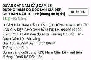 Vụ Công ty Quảng Đà lừa bán đất ảo, khởi tố thêm bị can