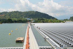 Nhà máy Điện mặt trời nổi hồ Đa Mi đi vào vận hành Nhà máy sẽ đóng góp cho hệ thống điện quốc gia khoảng 70 triệu kWh/năm