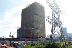 Block A hiện chưa được triển khai vì vướng trụ điện.