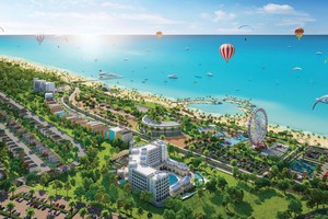 Phối cảnh tổng thể Tổ hợp Du lịch nghỉ dưỡng giải trí NovaWorld Phan Thiet