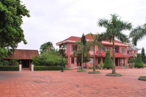 Khu lưu niệm Tổng Bí thư Lê Duẩn tại xã Triệu Thành, huyện Triệu Phong.