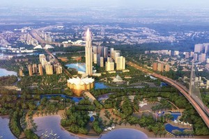 Phối cảnh Dự án Thành phố Thông minh vừa được Sumitomo liên danh cùng Tập đoàn BRG tiến hành động thổ hôm 6/10.