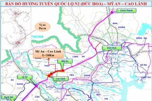 Đầu tư 4.520 tỷ đồng xây 26 km đường 4 làn xe đoạn Mỹ An – Cao Lãnh