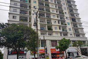 Tầng trệt của Chung cư Khang Gia Tân Hưng được chủ đầu tư chia làm nhiều ki ốt khác nhau để cho thuê