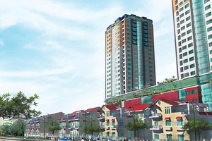 Chủ đầu tư đã chuẩn bị sẵn mô hình thiết kế, chỉ còn chờ sổ đỏ để làm thủ tục thi công. Ảnh: Ngô Nguyên