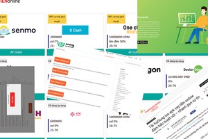 Trên thị trường có hàng chục app cho vay cắt cổ đang hoạt động rầm rộ, ra sức mời chào người dân vay vốn