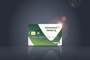 Mẫu thẻ Vietcombank Connect24 chuẩn chip EMV và ứng dụng công nghệ thanh toán Không tiếp xúc (Contactless)