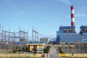 TBA Vĩnh Tân - nơi sẽ đấu nối với đường dây 500 kV Vĩnh Tân - Vân Phong.