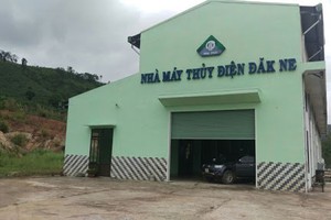 Nhà máy thủy điện Đăk Ne tại địa bàn huyện Kon Rẫy, tỉnh Kon Tum.