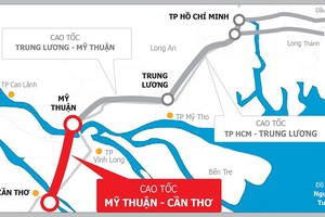 Nếu bám sát kế hoạch đề ra tuyến cao tốc TP.HCM - Trung Lương - Mỹ Thuận - Cần Thơ sẽ hoàn thành toàn tuyến vào năm 2023. (Ảnh: Báo Giao thông).